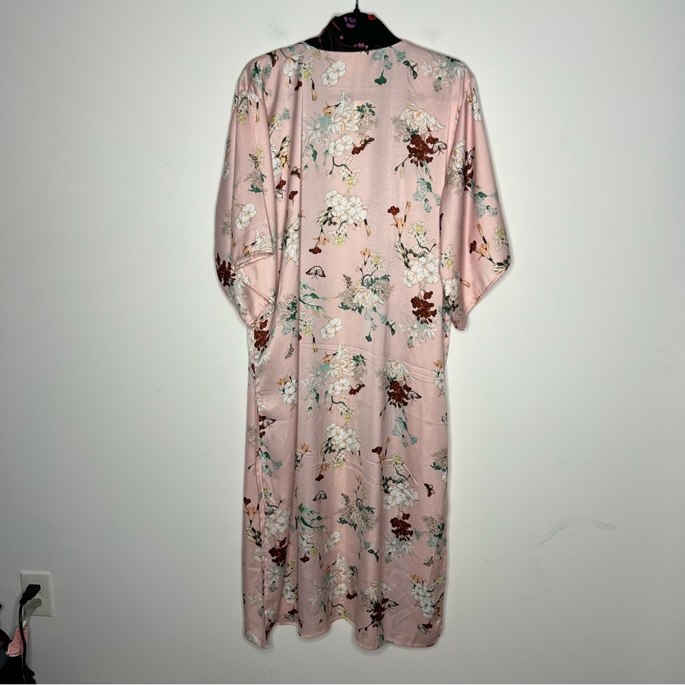 Anthropologie Floreat Floral Azalea Kimono Robe - Picture 4 of 12